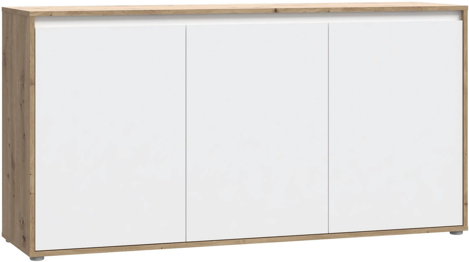 FORTE Sideboard Kommode groß Breite ca 152 cm (B/H/T 152,3/78,5/42 cm), grifflose Front, viel Stauraum