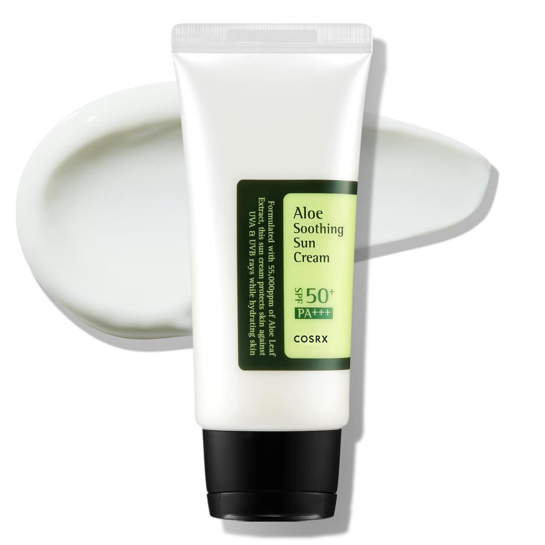 Cosrx Sonnenschutzcreme Soothing Sun Cream SPF 50+PA+++ Sonnenschutzpflege mit Aloe Vera, 1-tlg., Sonneschutzcreme, Sonneschutzpflege, SPF 50+