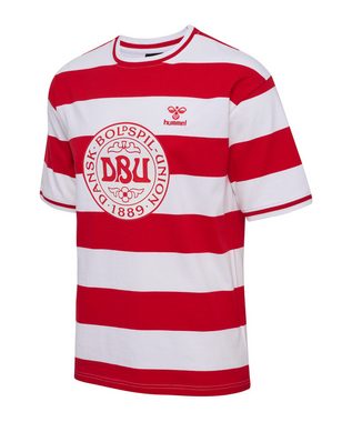 hummel T-Shirt Dänemark Striped T-Shirt EM 2024 default