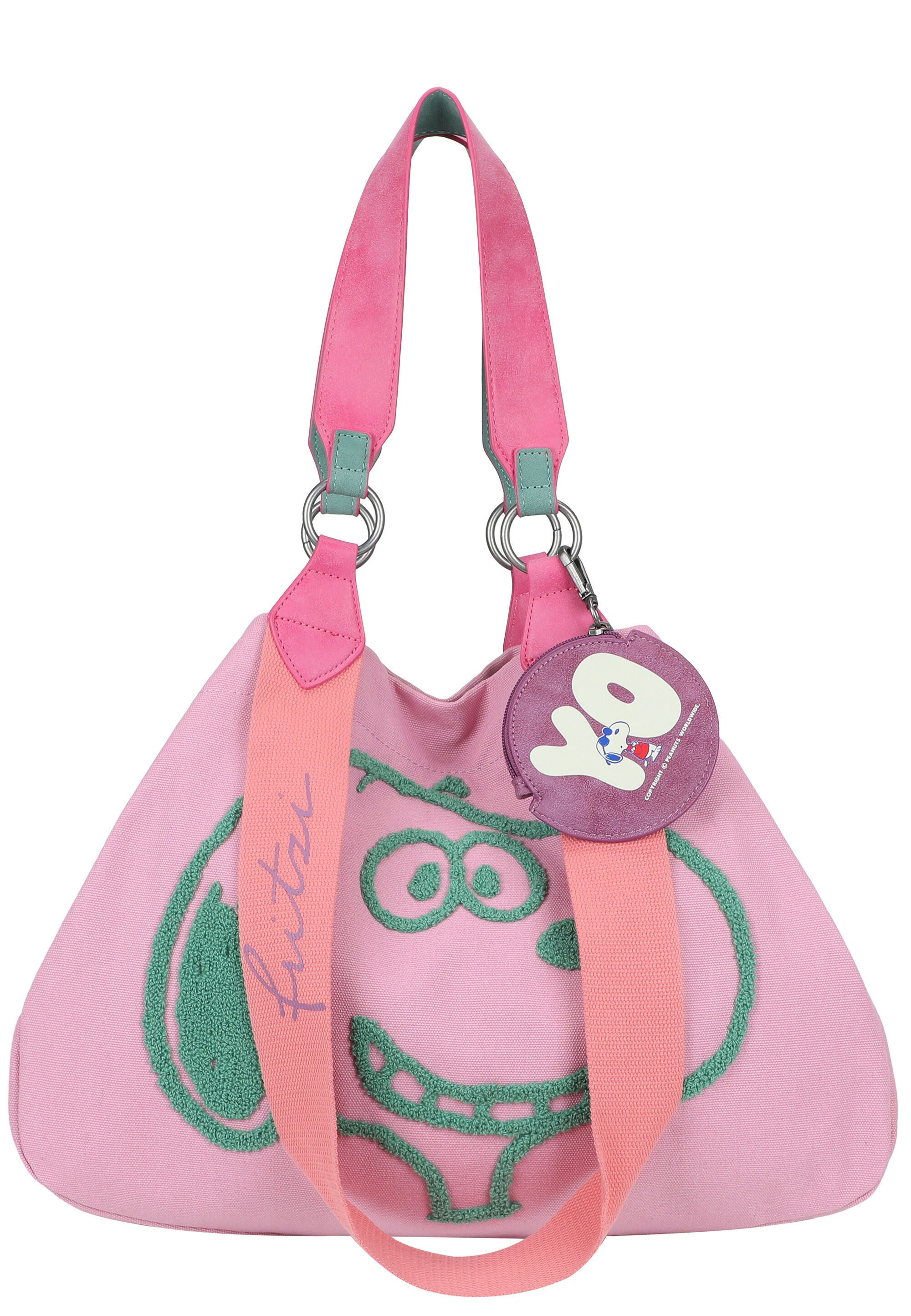 Fritzi aus Preußen Shopper PeanutsTM x fritzi Izzy Medium Smile Flocked, mit Peanuts-Motiv