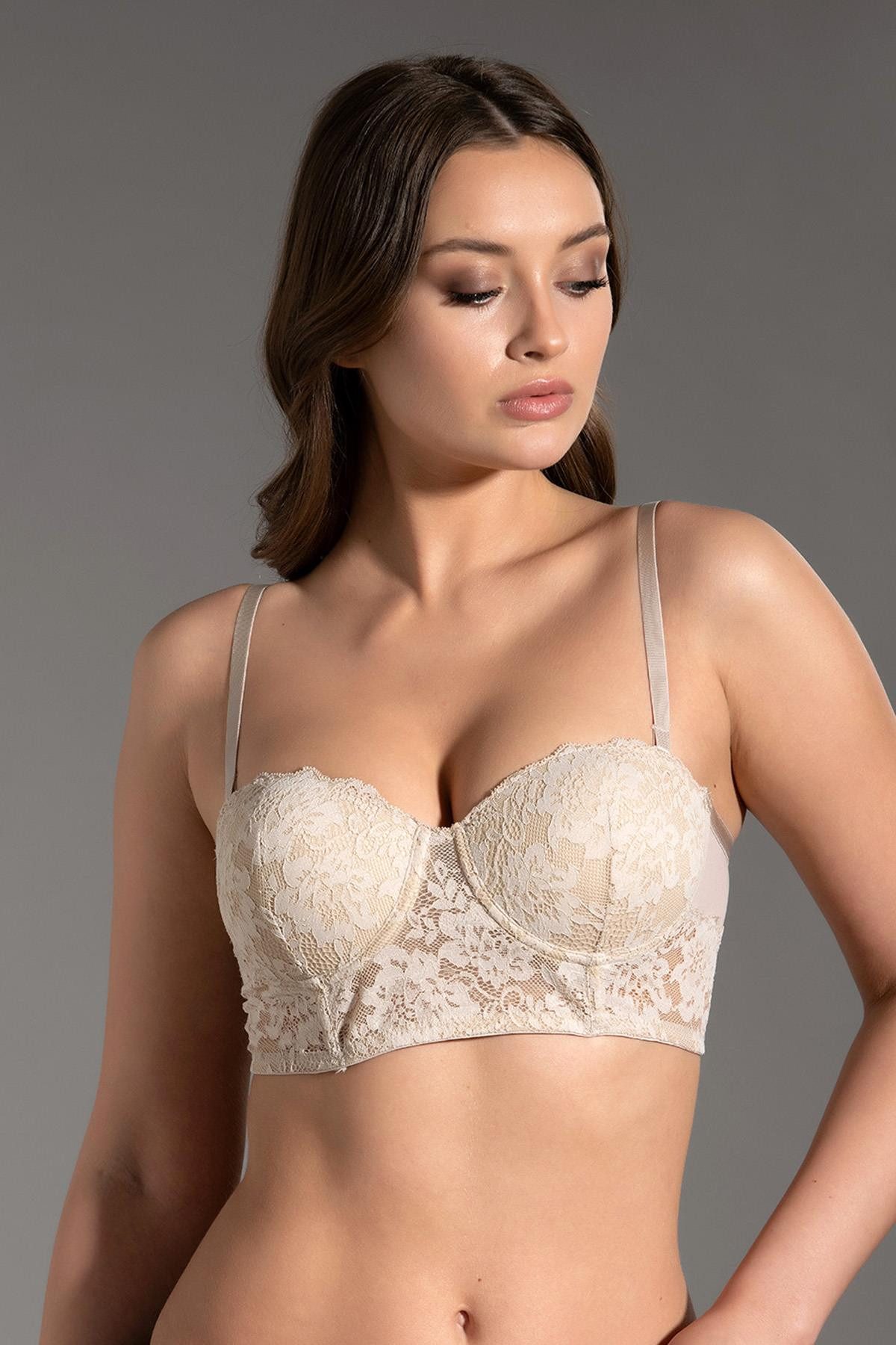 Schalen-BH Unterstützender trägerloser Bustier