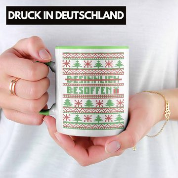 Trendation Tasse Trendation - Weihnachten Tasse Besinnlich Weihnachtstasse Weihnachtstassen Lustig Glühwein Becher Geschenk Tassen Weihnachtsmarkt Frauen Männer