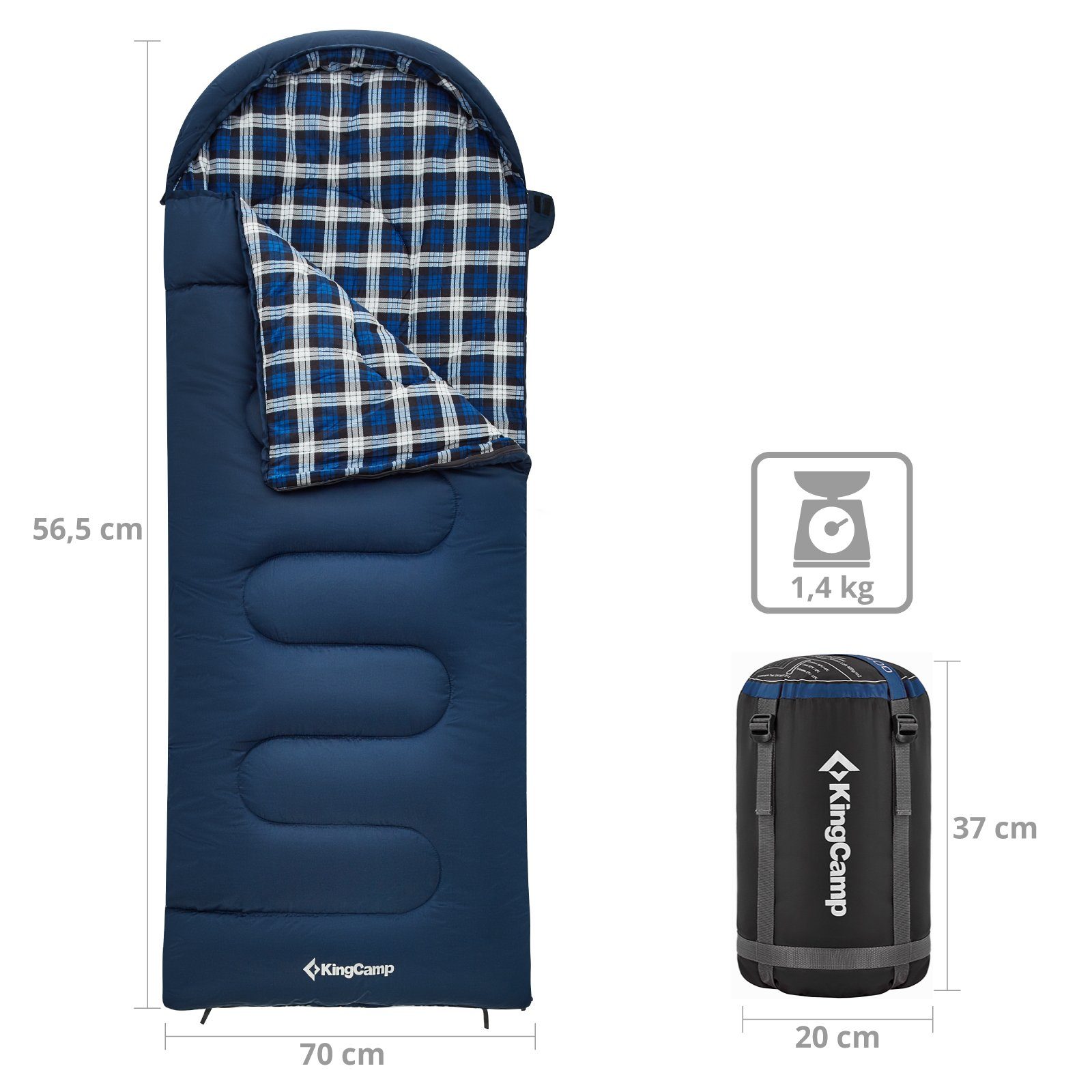 KingCamp Kinderschlafsack Kinderschlafsack Cloud 300 Winter, günstig online kaufen