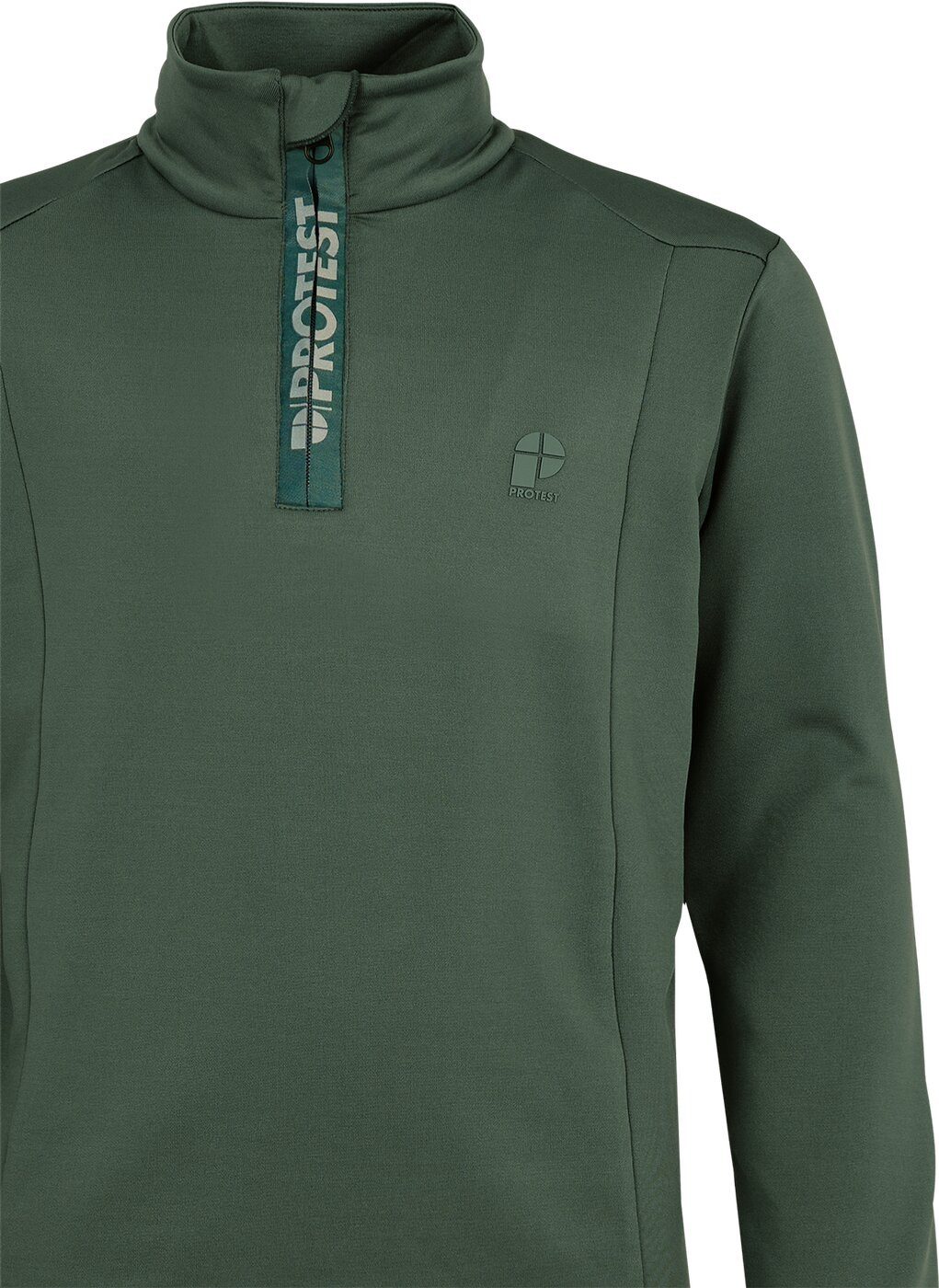 Protest Fleecepullover REWILLOWY JR 1/4 zip active top Kale green