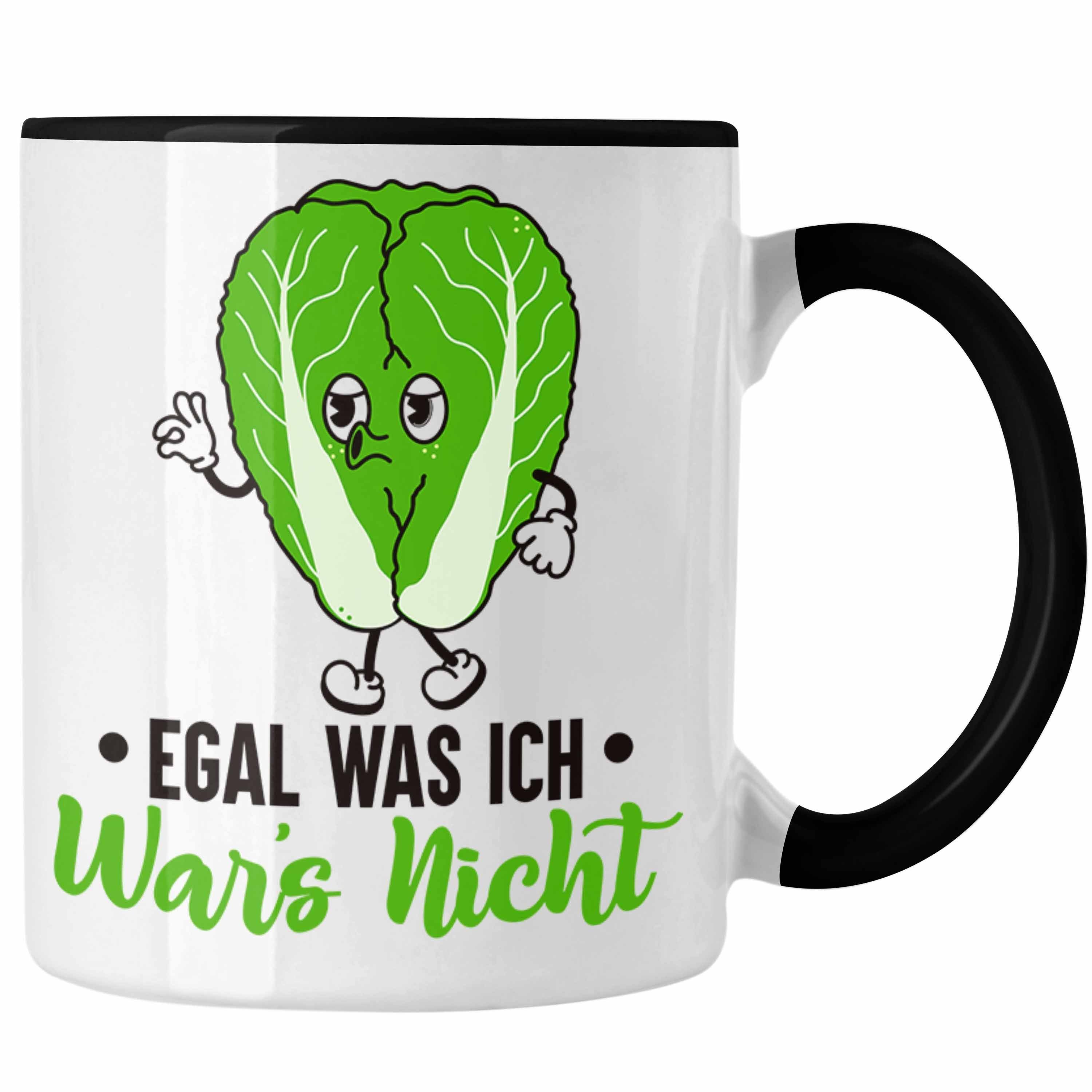 Trendation Tasse - Kollegin Schwarz Salat Egal Ich Nicht Tasse Spruch Was Kollege Trendation Lustiger Tasse Wars Geschenk