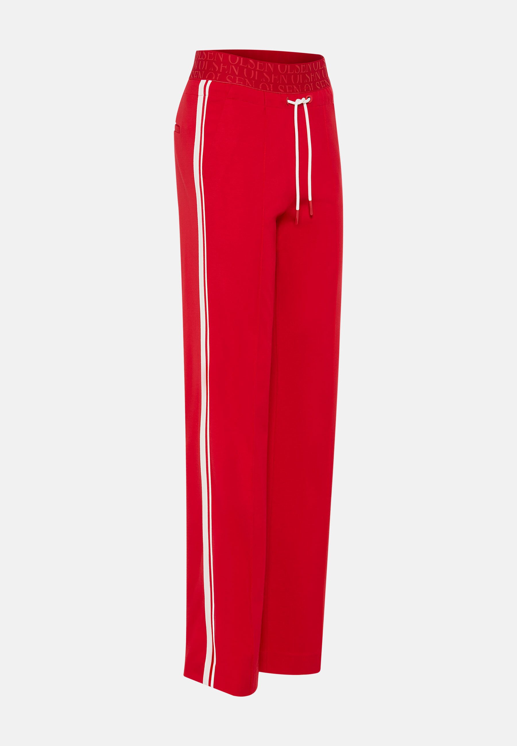 Olsen Stoffhose Hose mit Tunnelzug und Bindeband
