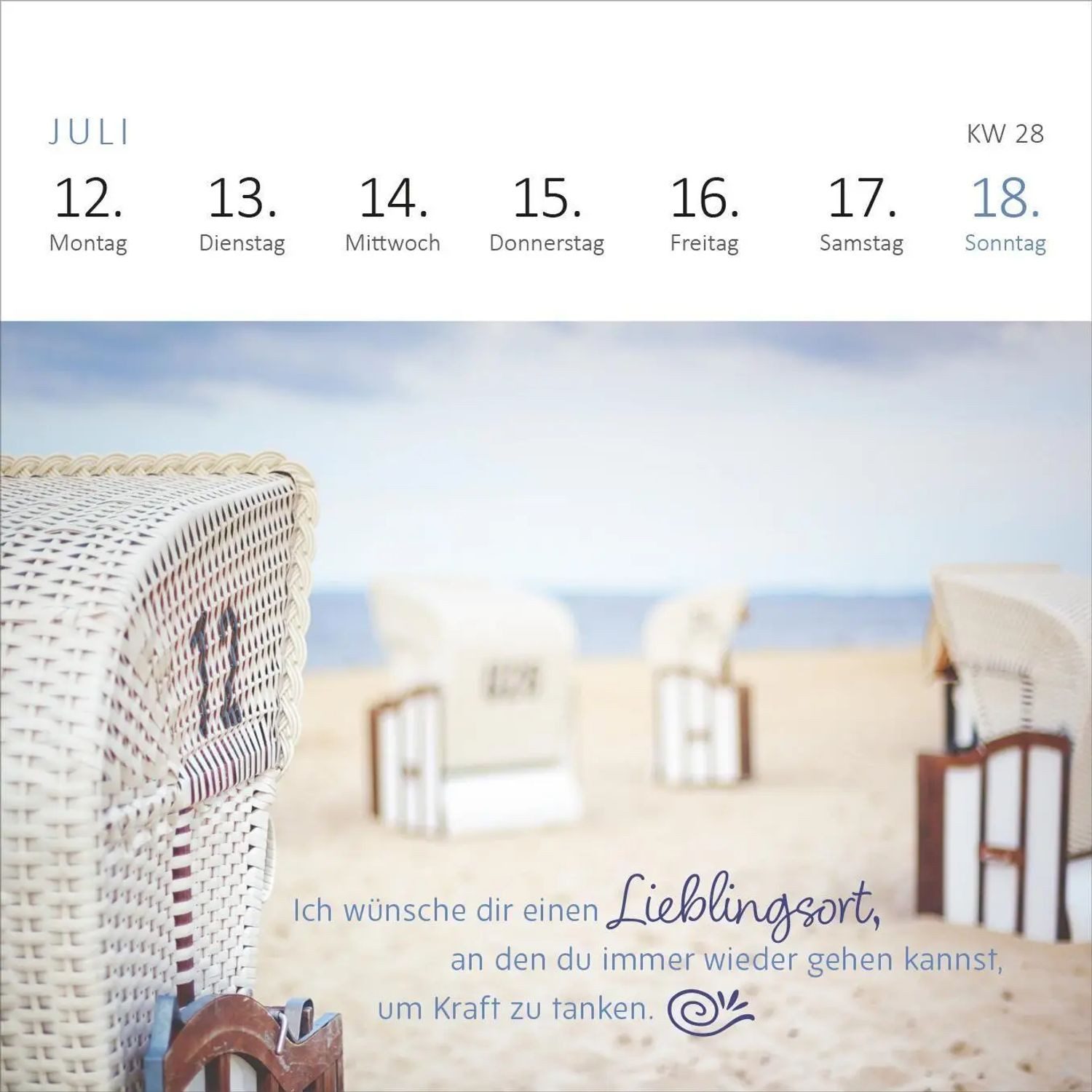 Ars Edition Tischkalender Mini-Wochenkalender Ich wünsch dir was 2027 – Bild 5 von 5