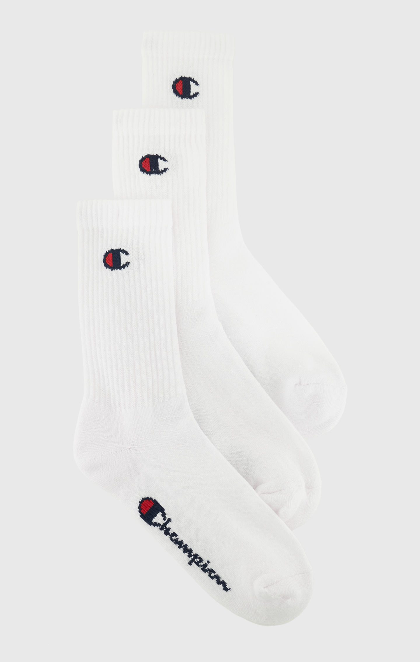 Champion Tennissocken 3 Pack Crew Socks (3-Paar) für sportive Aktivitäten, sportlicher Stil, elastische Passform