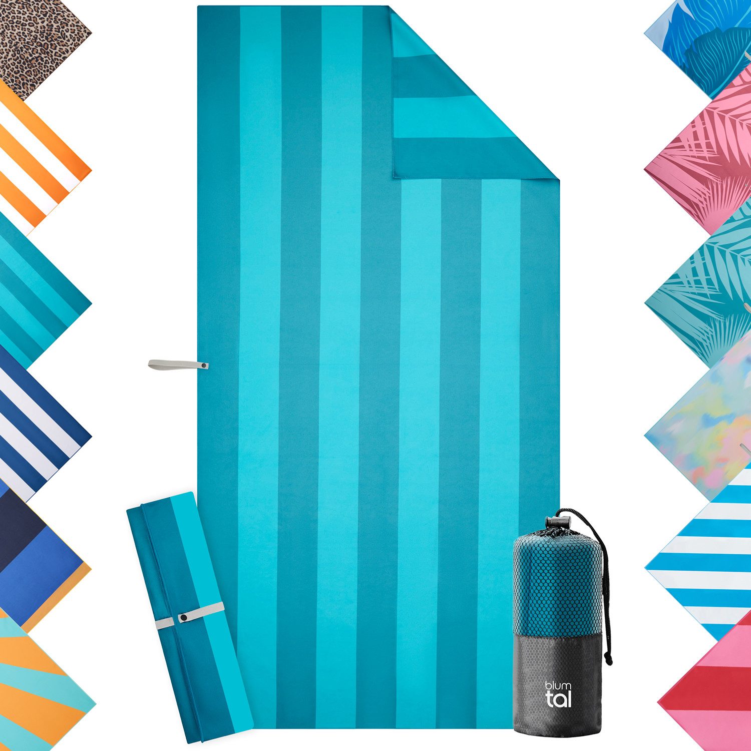 Blumtal Reisehandtuch Strandhandtuch 90x180 cm aus günstig online kaufen
