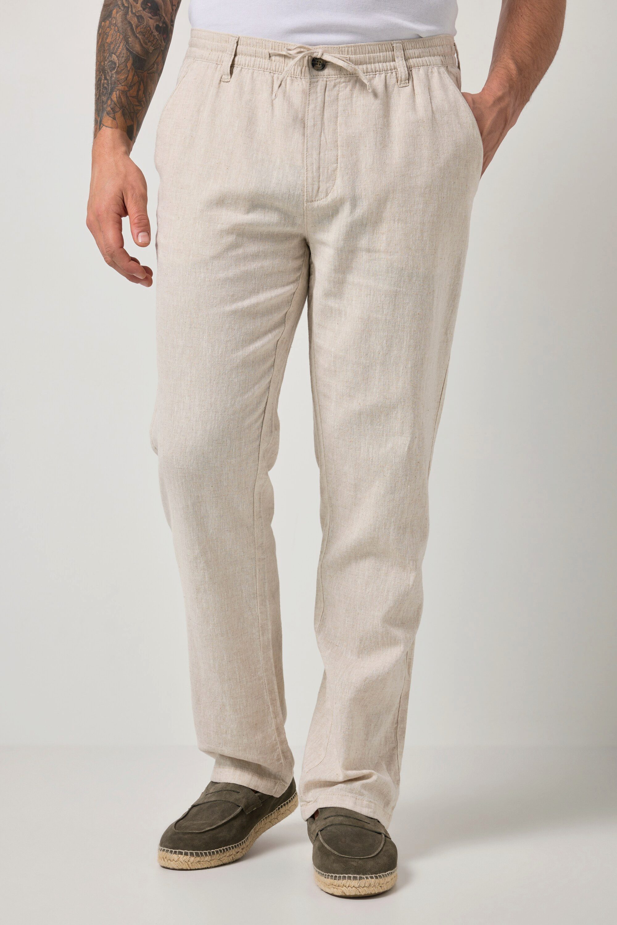 JP1880 Schlupfhose Leinenmix-Hose Schlupfbund bis 72