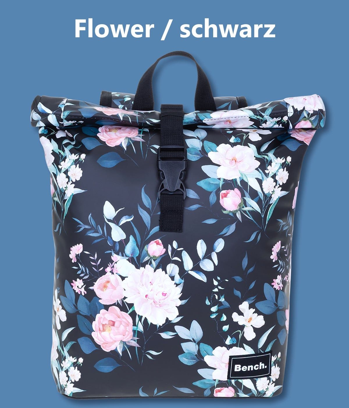 Bench. Freizeitrucksack Rucksack Damen Hydro Compact aus Plane wetterfest Outdoor, kleines Laptop Fach Daypack Büro Freizeit 64222 + Etui