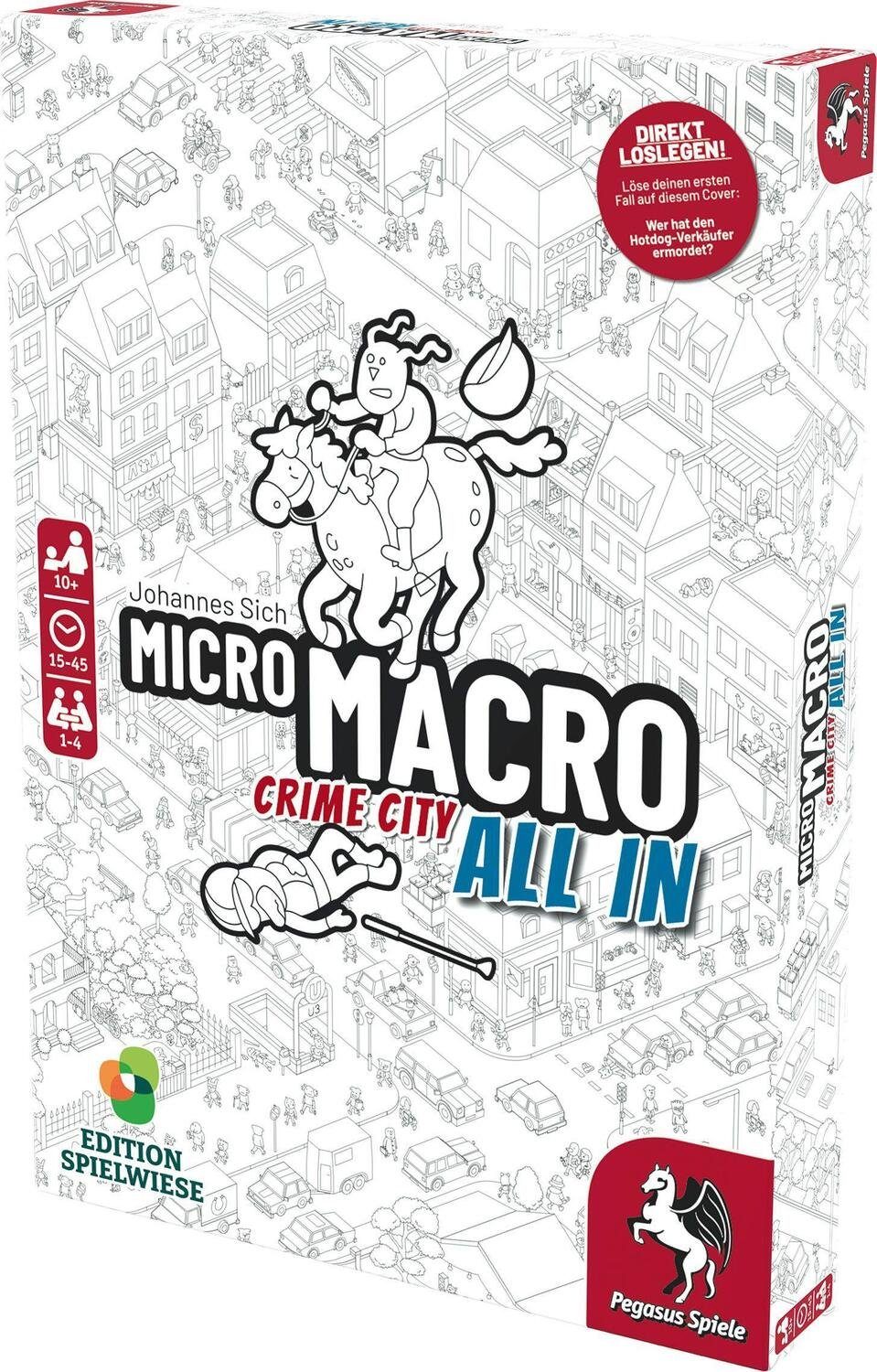 3 (Edition Crime - Pegasus In All Spiel, Spielwiese) MicroMacro: City Spiele