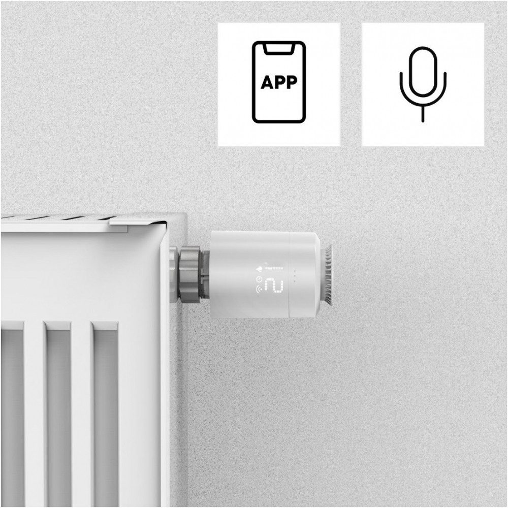 Hama Heizkörperthermostat Hama Smarte WLAN-Heizungssteuerung mit 2 Thermostaten., Kompatibel mit Alexa und Google Assistant