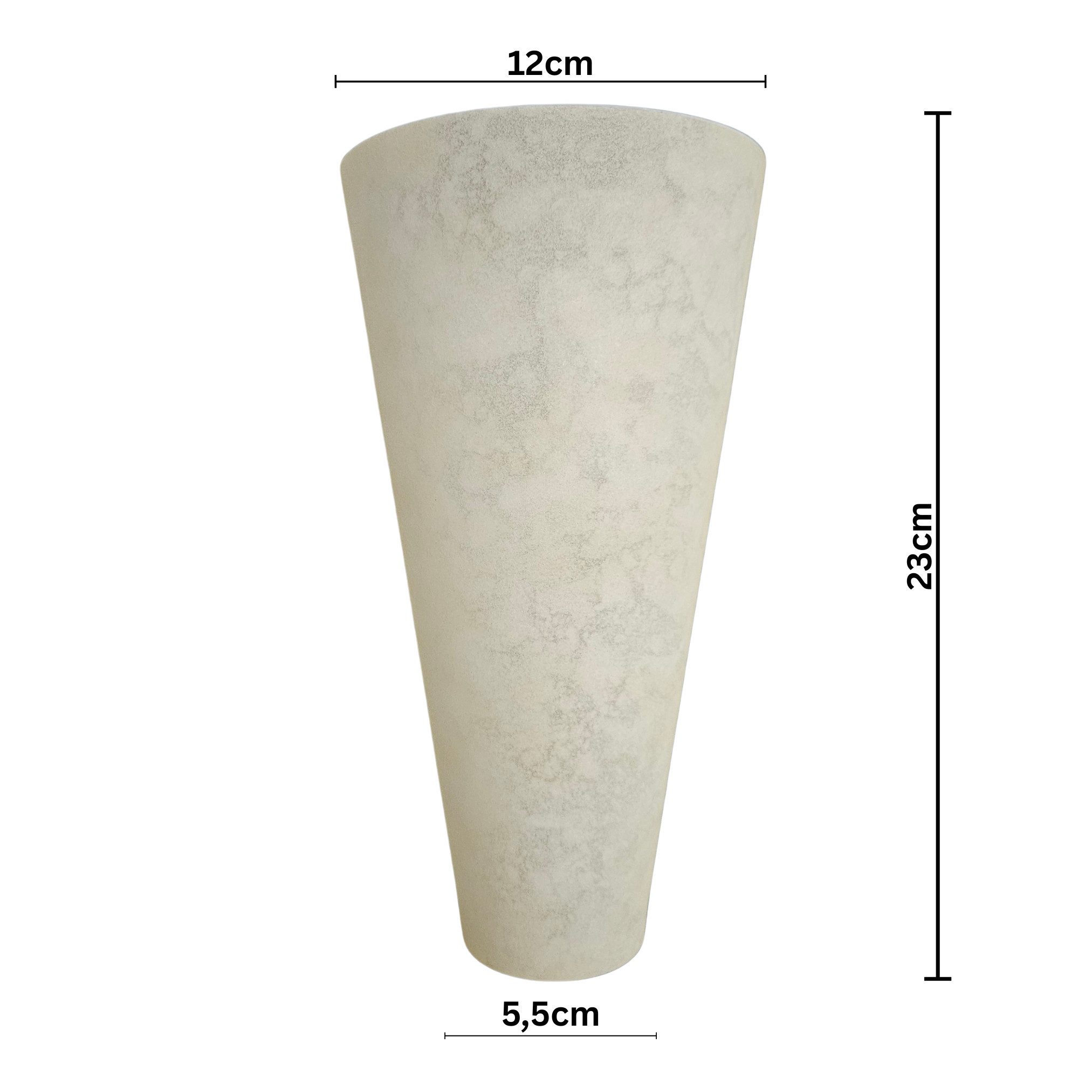 Lichthandel Hoch Lampenschirm passend zu Trio Leuchten Ersatzglas Glasschirm Wandleuchte CONO