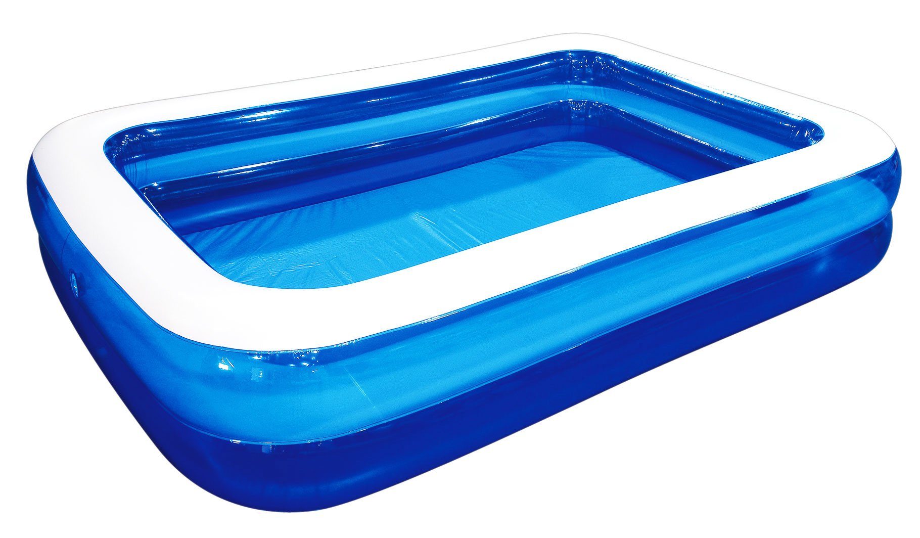 Haushalt International Pool Familien Pool, transparent-blau Maße: ca. 262 x 175 x 51cm (1-tlg)