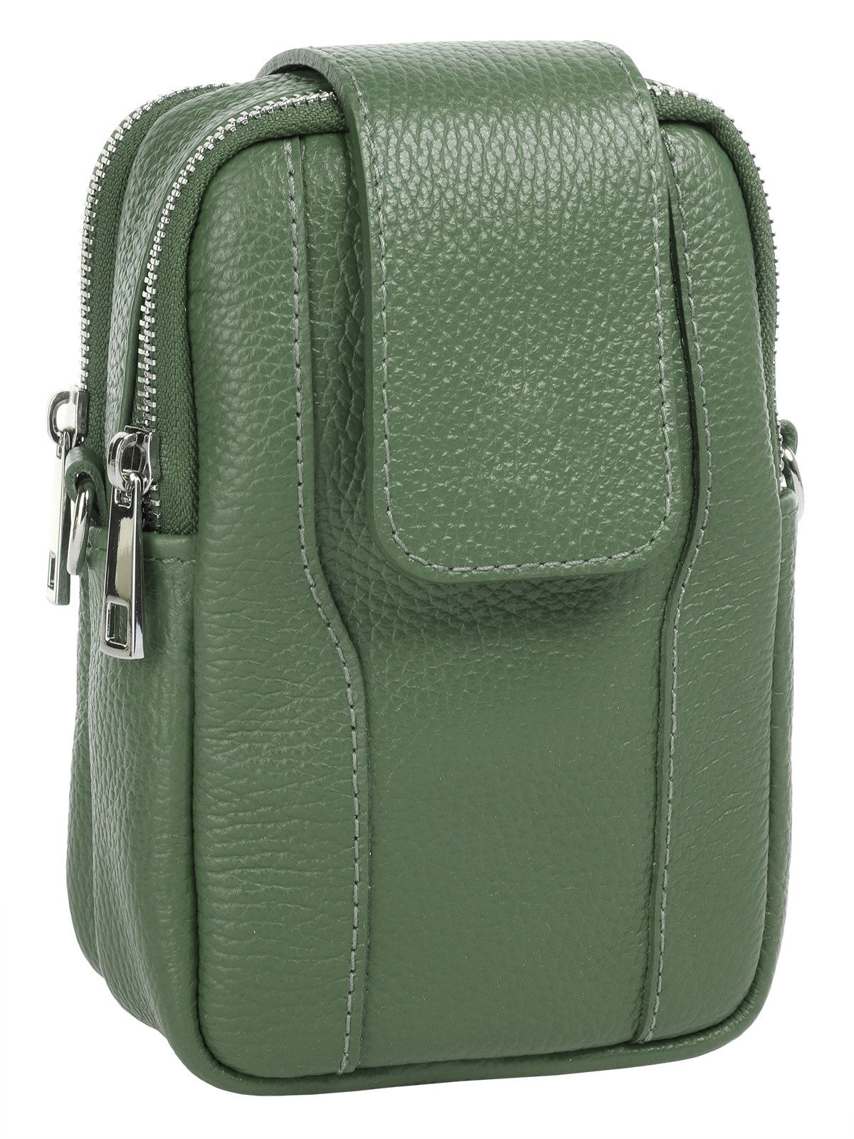 Samantha Look Umhängetasche, echt Leder, Made in Italy