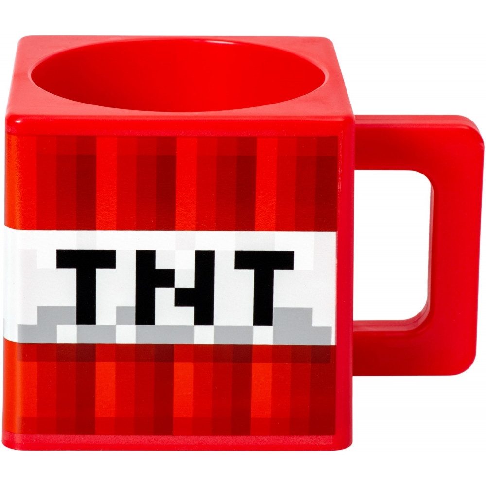 joojee Dekobecher joojee Minecraft TNT Cube Tasse - Keramiktasse für Fans. (Cube Tasse - Minecraft - TNT, Einzigartiges TNT Cube Design)