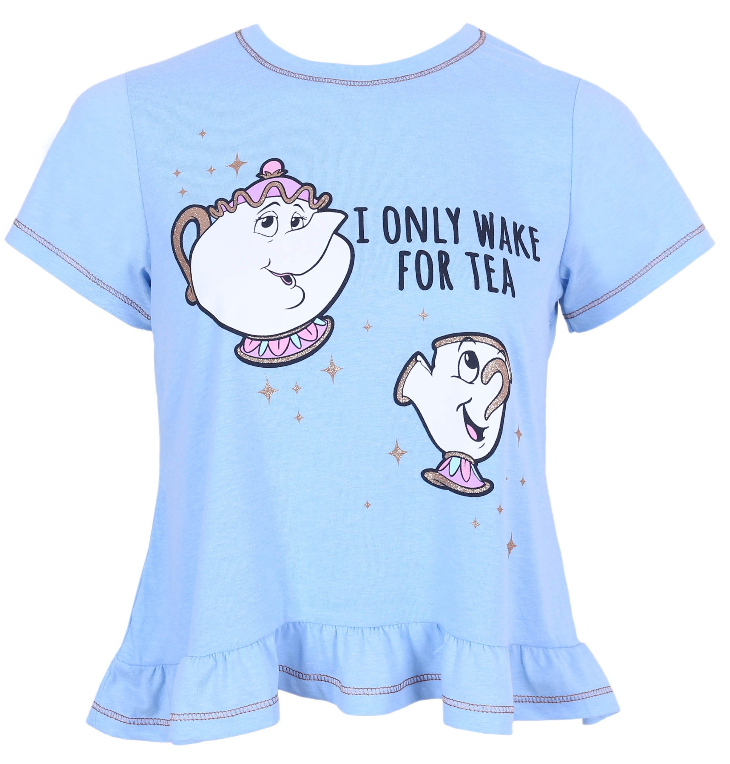 Disney Pyjama Disney Prinzessinnen Die Schöne und das Biest Bedrucktes Pyjama L