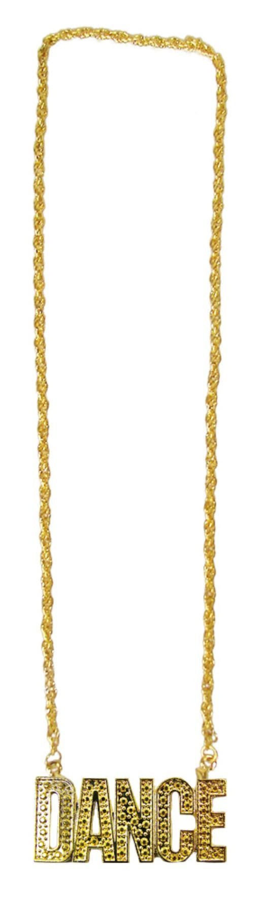 Das Kostümland Kostüm Goldene Disco Halskette DANCE günstig online kaufen