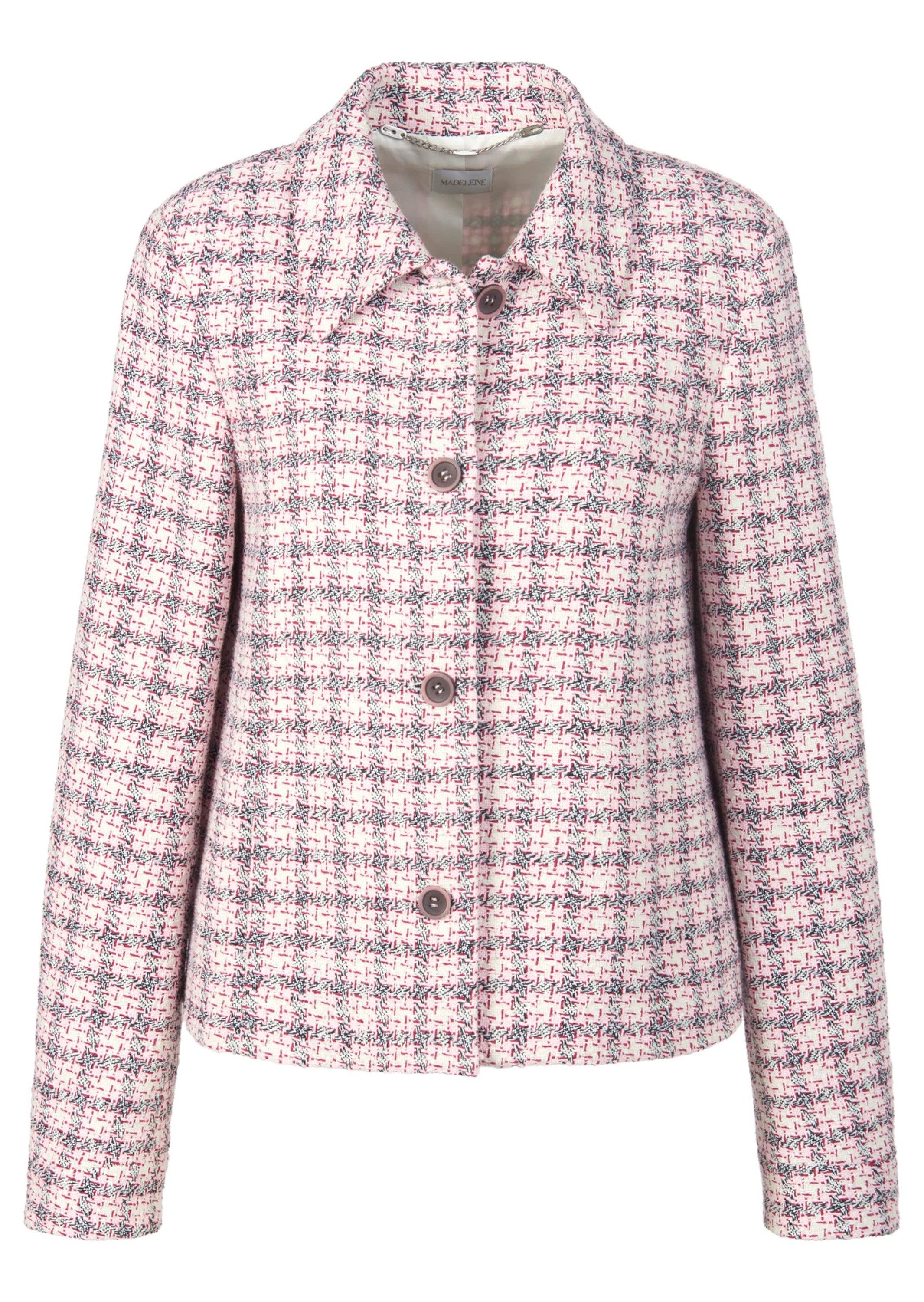 Outdoorjacke Tweedjacke mit Hemdkragen