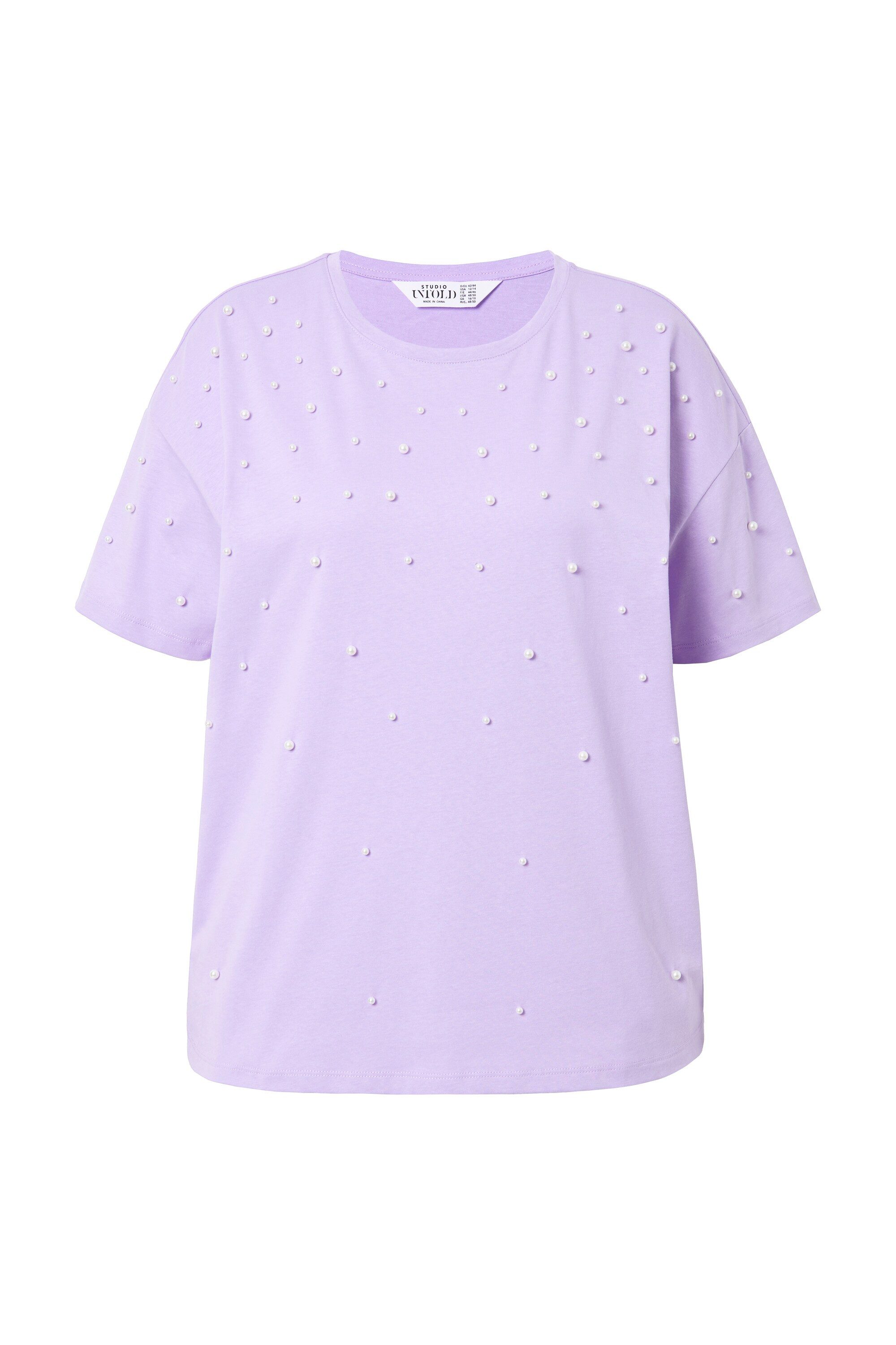 Studio Untold T-Shirt T-Shirt oversized Zierperlen Halbarm günstig online kaufen