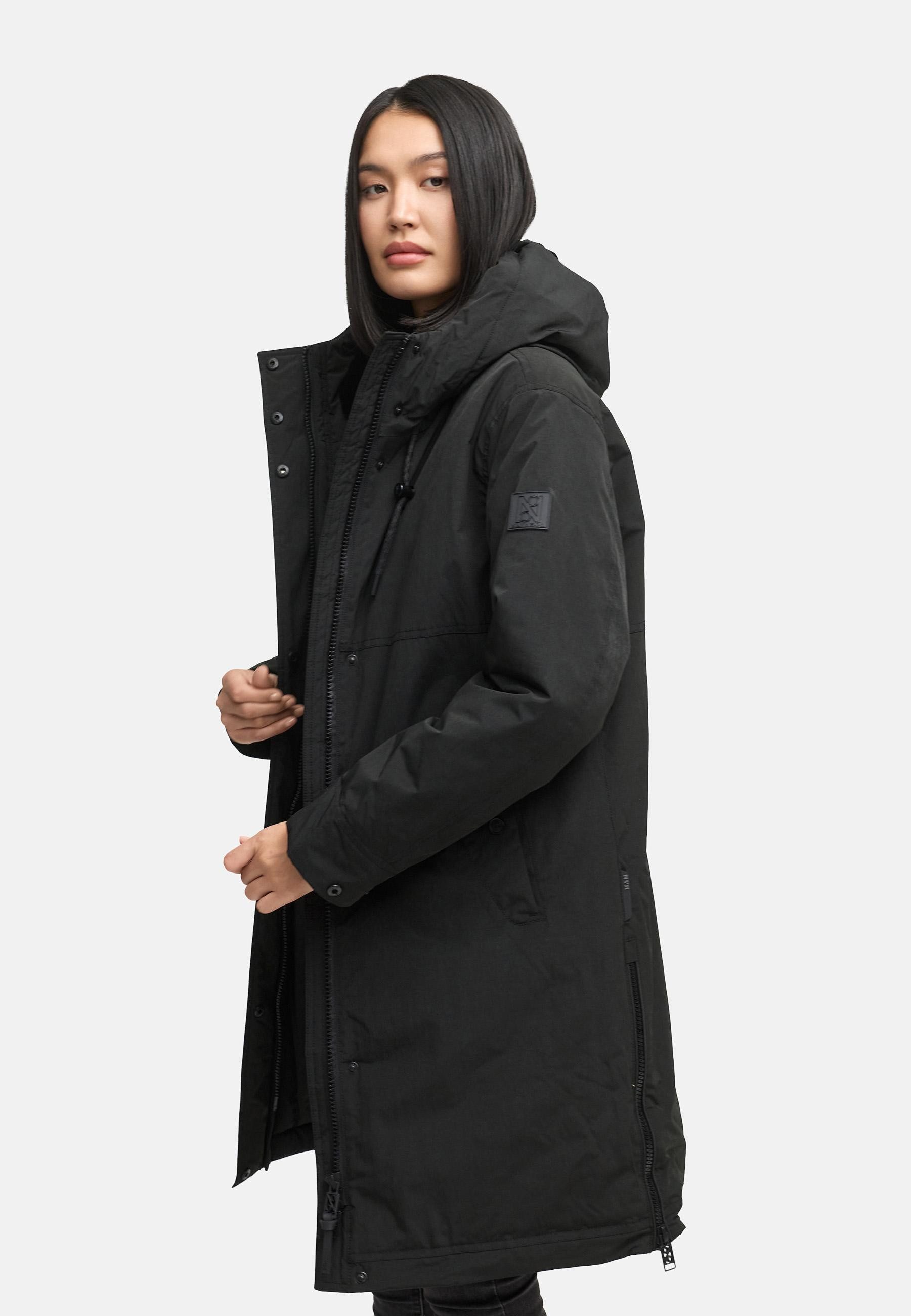 Navahoo Wintermantel Hageltanz 14 Warmer Damen Kurzmantel mit Kapuze