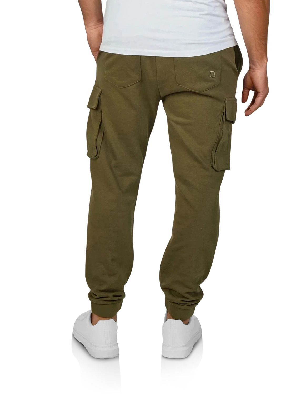 riverso Sweathose Herren Trainigshose RIVLoris Regular Fit Jogginghose mit Cargotaschen
