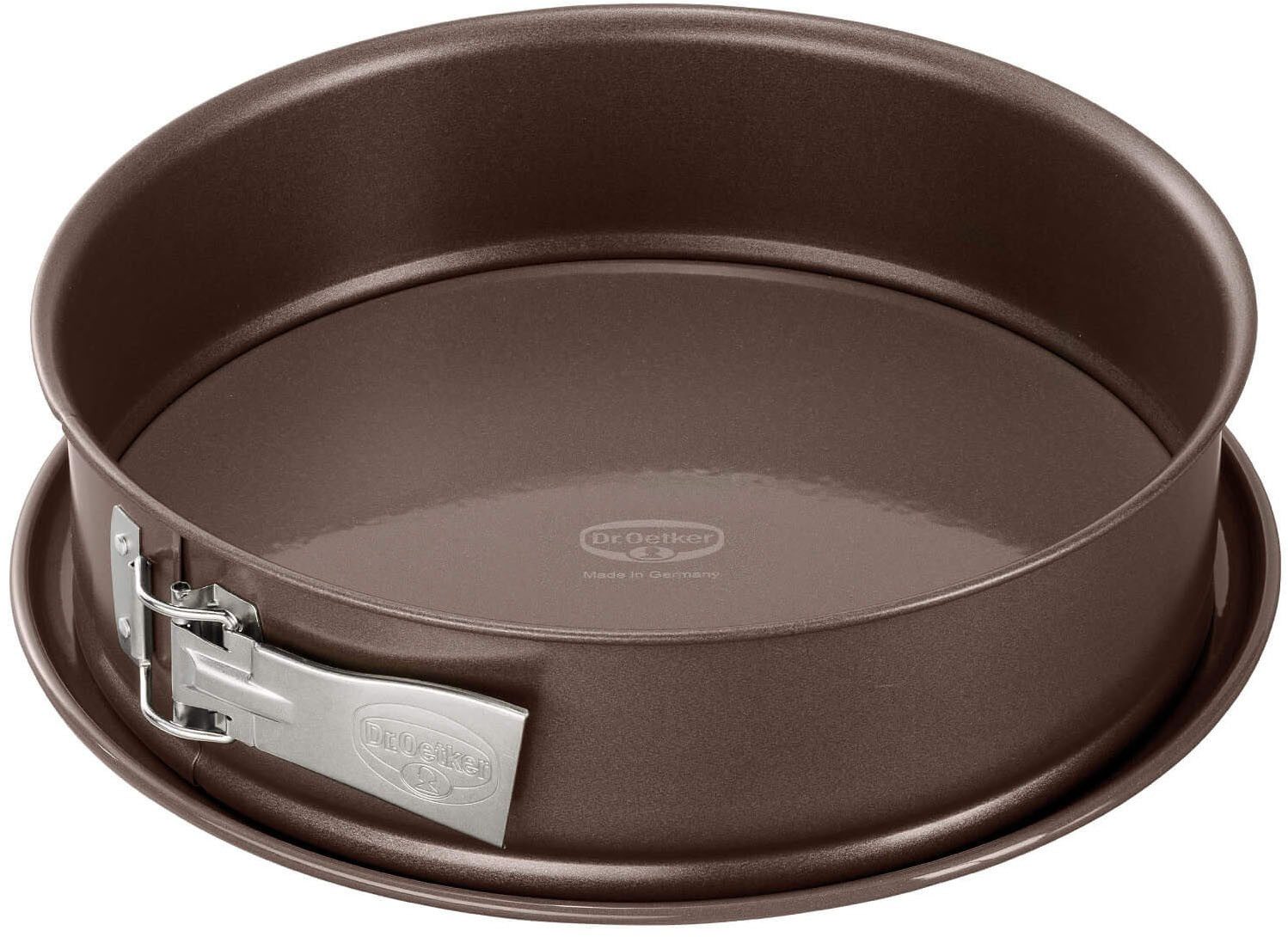 Dr. Oetker Küchenhelfer Springform Back-Edition, mit Emaille-Servierboden, Antihaft-Beschichtung, schnitt-& kratzfest, hitzebeständig bis 230°C