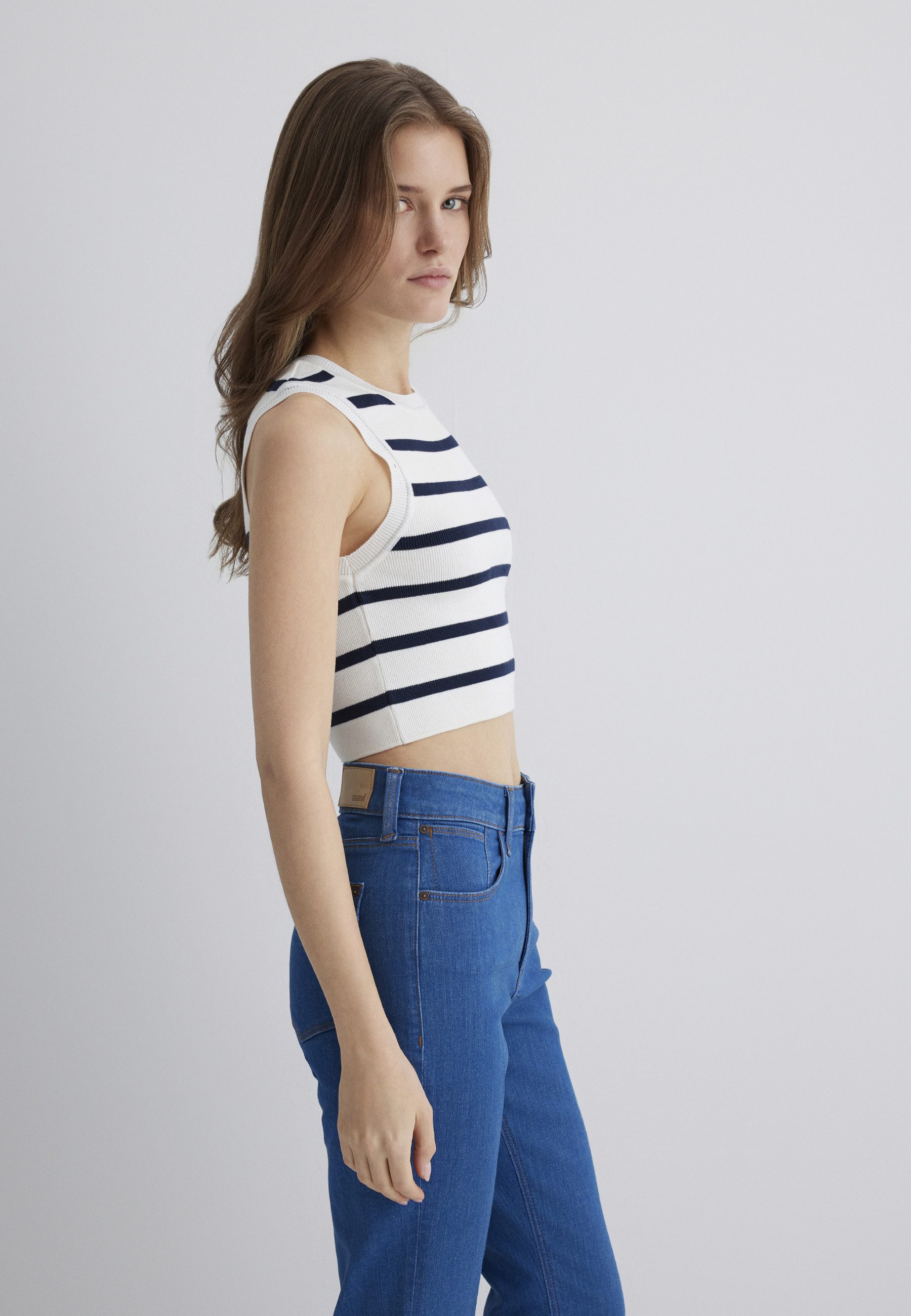 Mavi Rundhalspullover NONSLEEVE TRICOT Top ärmellos