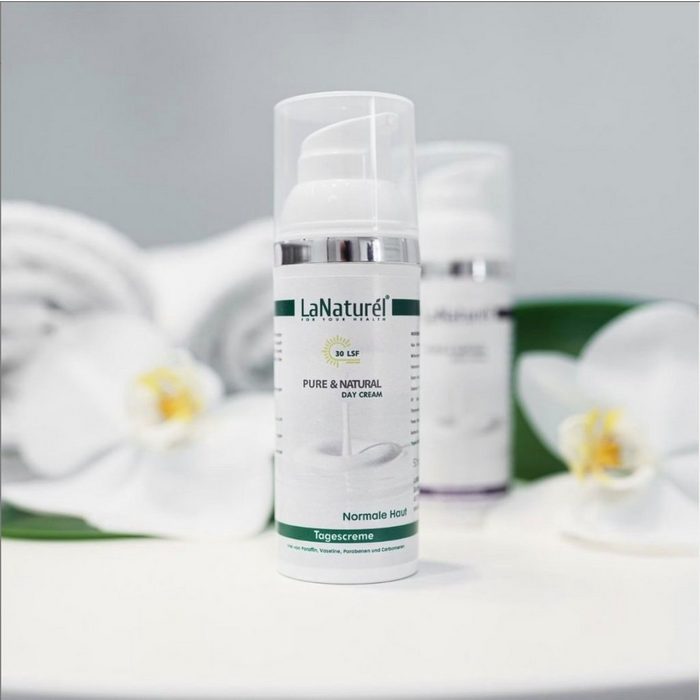LaNaturel Reinigungscreme Tagescreme für Normale Haut 50ml strahlendes Hautbild LSF 30 spendet Feuchtigkeit 1-tlg.