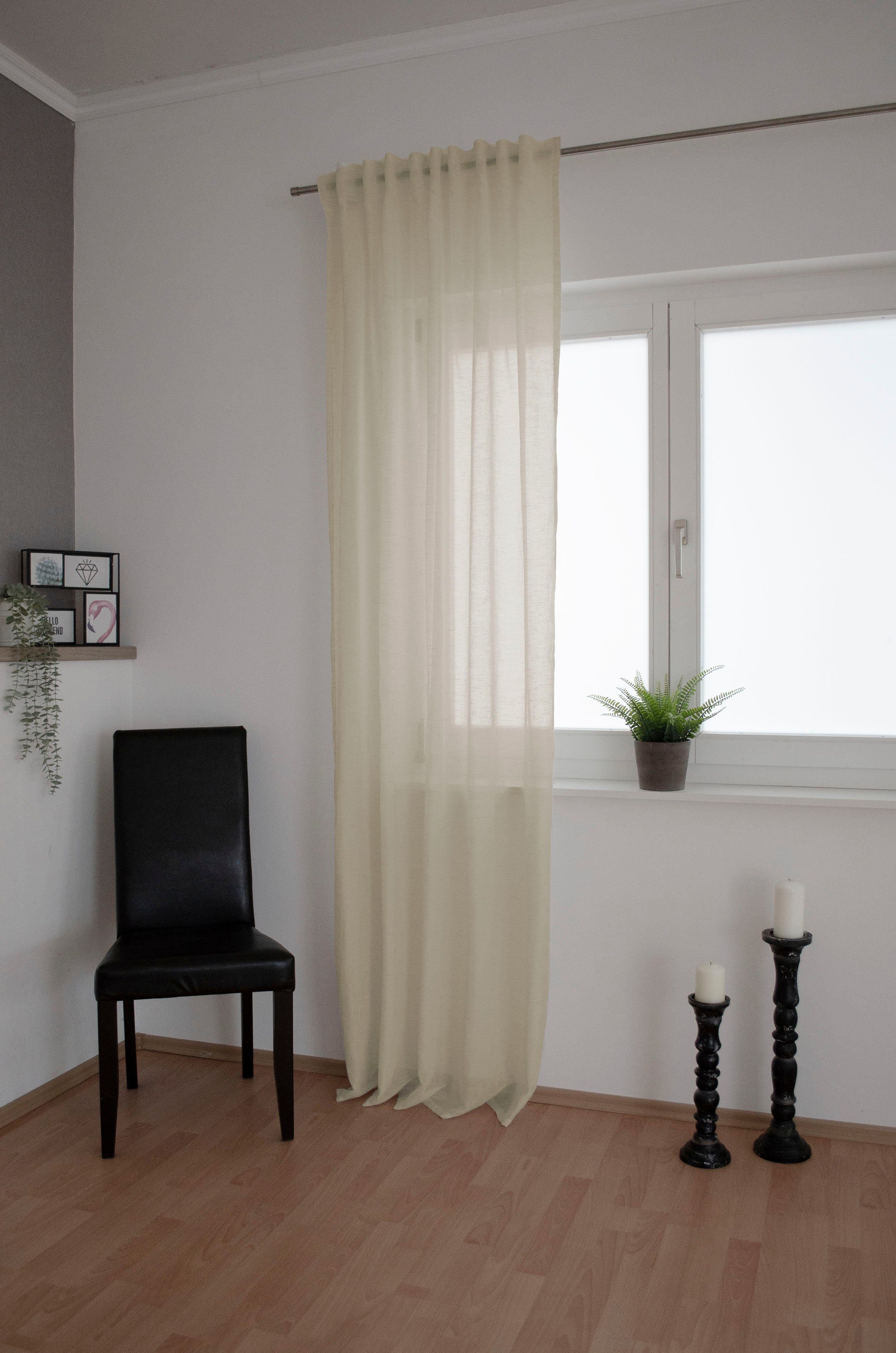 Schlaufenschal   ¦ beige ¦ Maße (cm): B: 140 H: 1 Gardinen & Rollos > Gardi günstig online kaufen