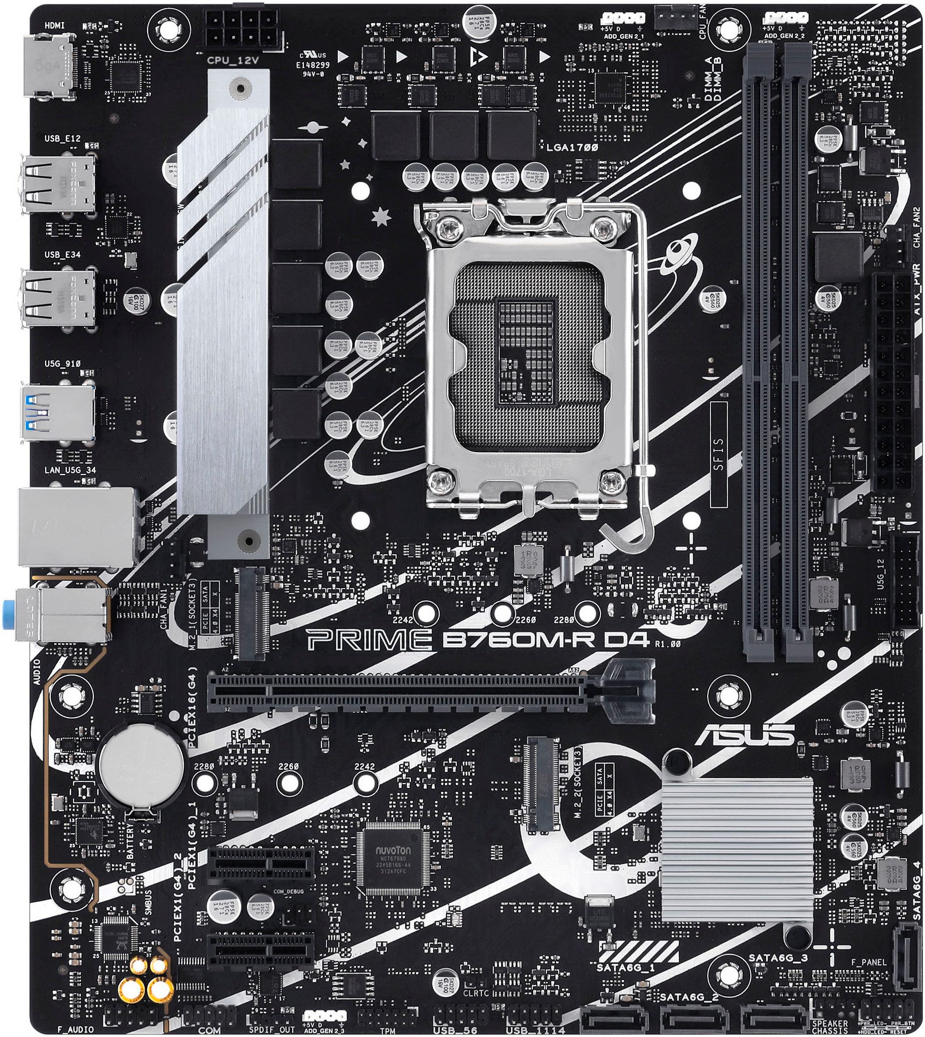 Asus PRIME B760M-R D4 Mainboard