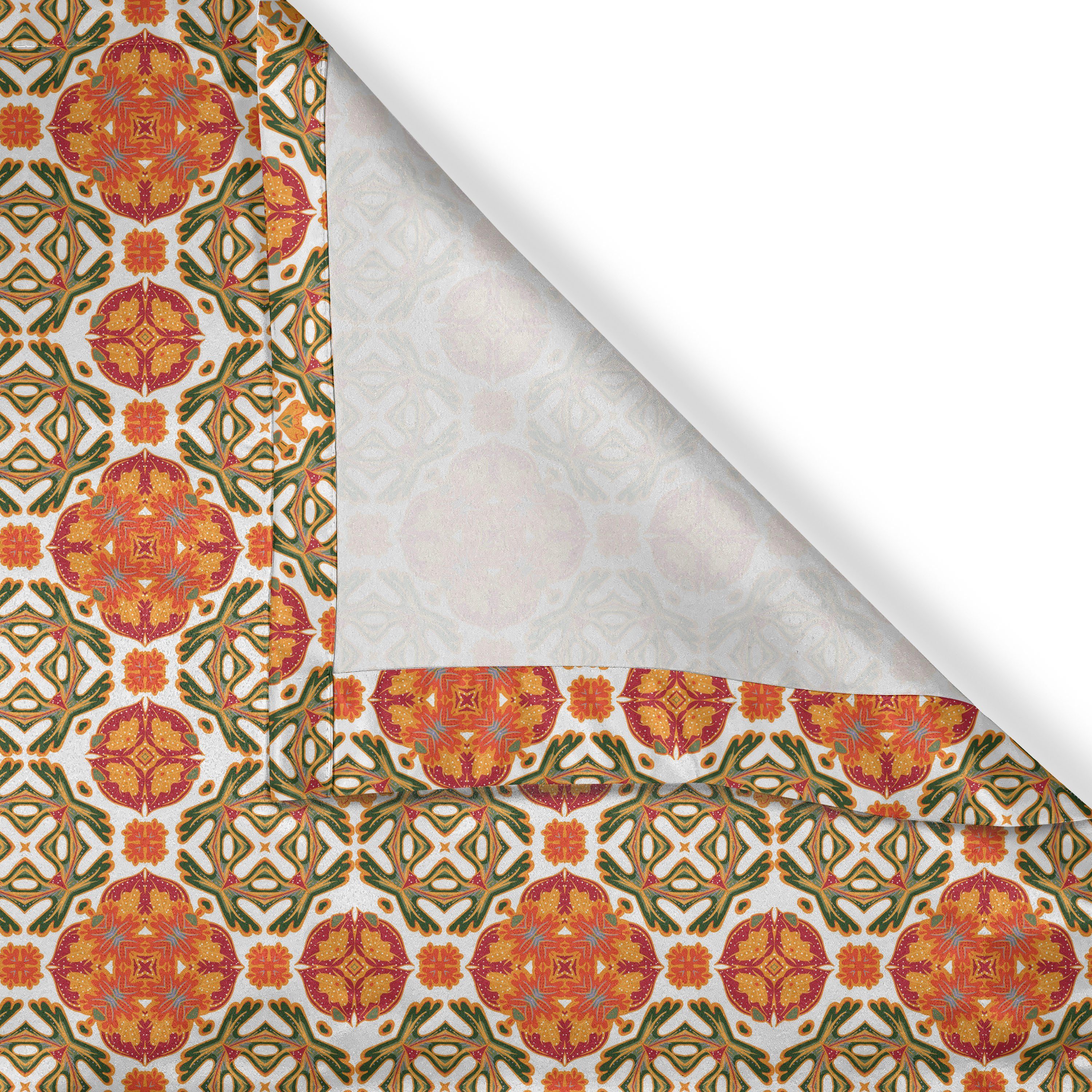 Gardine Dekorative Vintage Abakuhaus, Fliese marokkanisch für 2-Panel-Fenstervorhänge Schlafzimmer orientalische Wohnzimmer