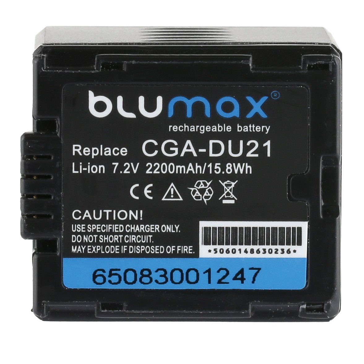 Blumax Akku passend für Panasonic CGA-DU21 2200 mAh 7,2V Kamera-Akku