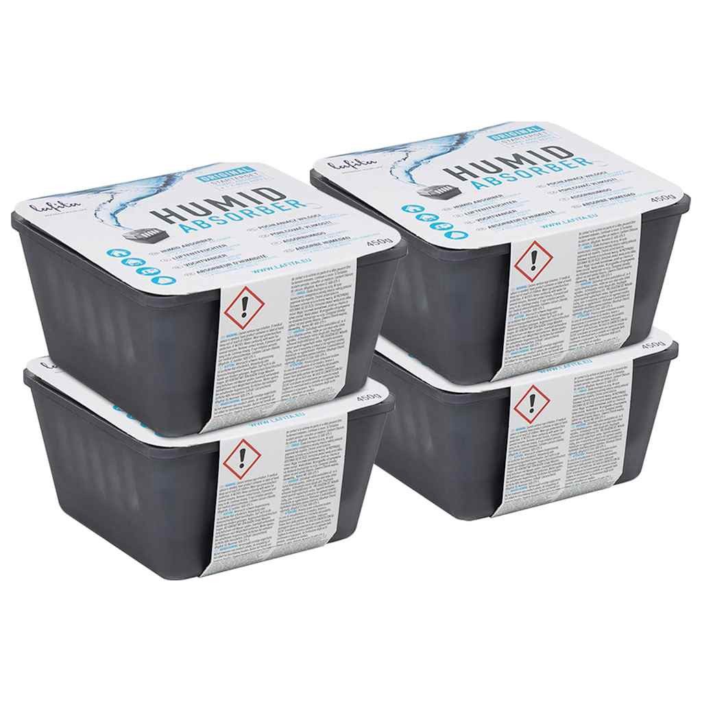 vidaXL Nachfüllpack Lafita Raumentfeuchter mit Nachfüllbeuteln 4 Stk. 450 g