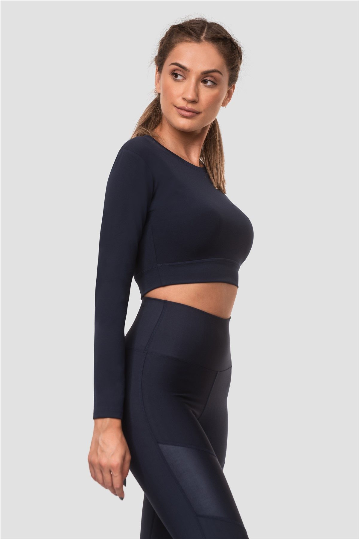 Superstacy Crop-Top Sport Crop Top langarm – Bild 2 von 5