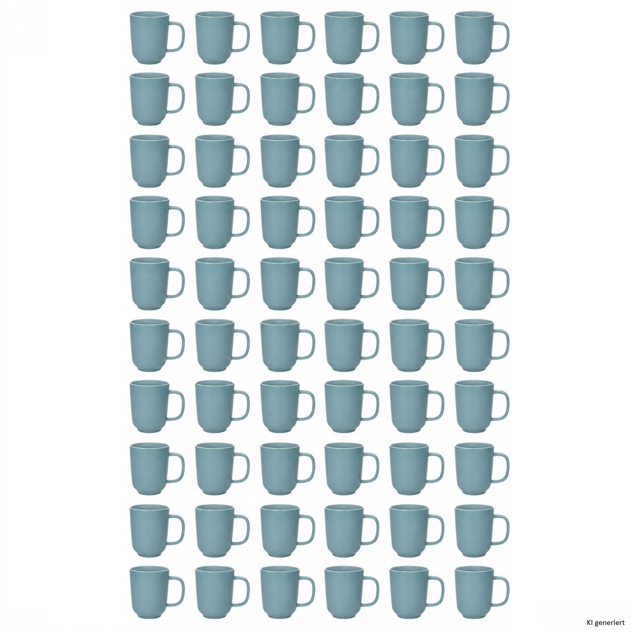 Ritzenhoff & Breker Becher Ritzenhoff 60x Jasper Kaffeebecher 250ml H10,4cm Graublau Tee-Tassen, Steingut