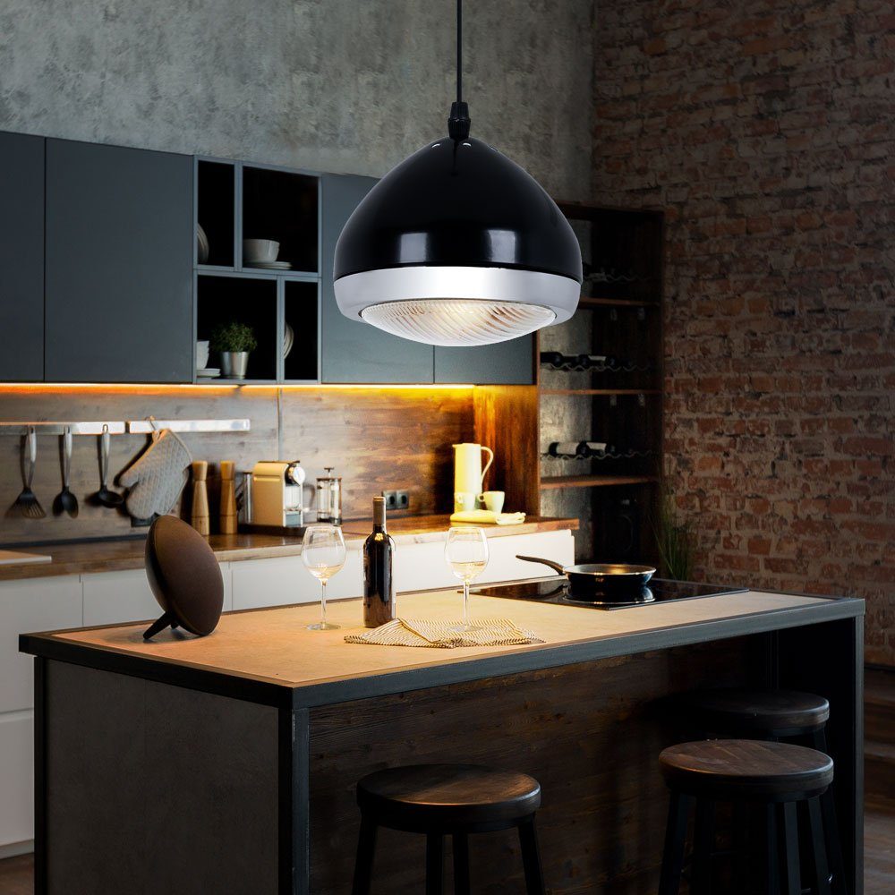Brilliant Pendelleuchte, Wohnzimmer Leuchtmittel Küchenlampe Hängelampe nicht Pendelleuchte inklusive, schwarz