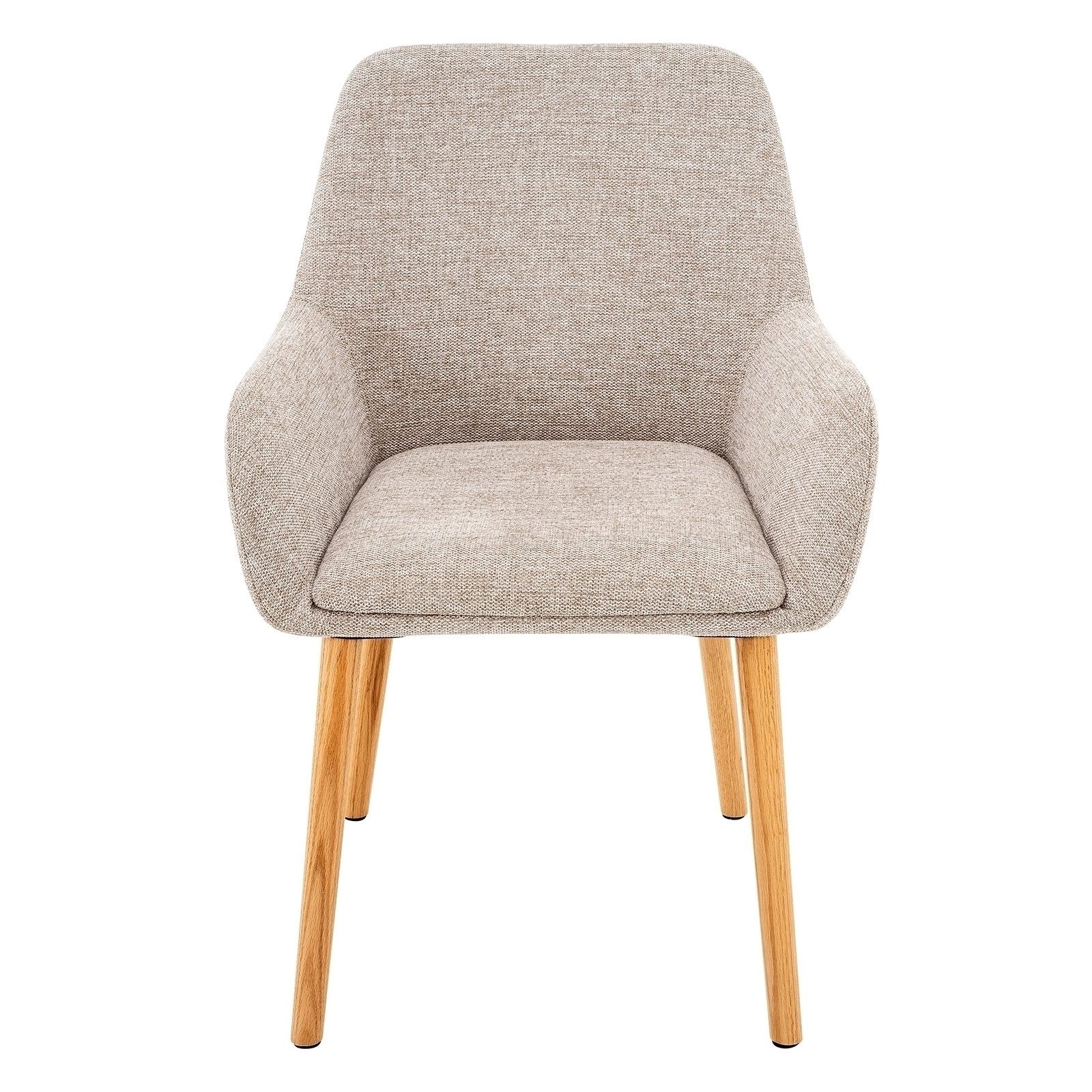 freiraum Armlehnstuhl Cordoba, (2er-Set) in Creme, Stoff - 57x85x59cm (BxHxT)