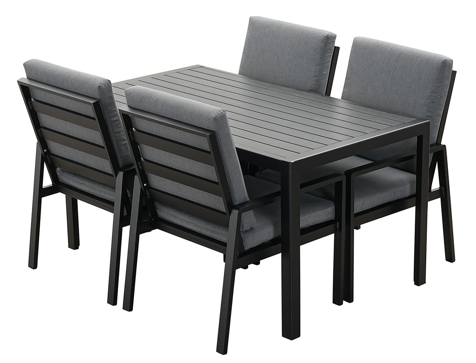 MeXo Gartenlounge-Set Gartenmöbel Set aus Aluminium, (Garten-Essgruppe für günstig online kaufen