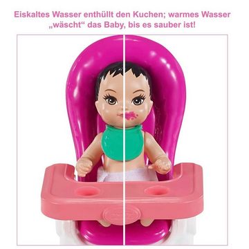 Mattel® Anziehpuppe Mattel GRP40: Barbie Skipper - Babysitter Geburtstagsspielset mit Farb