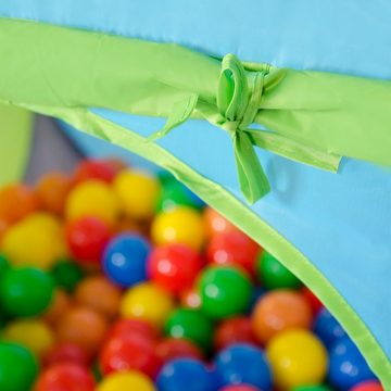 LittleTom Spielzelt Kinder Pop Up Spielzelt - Bällebad Kinderzelt Bunt Bällebadbälle-Bällepool