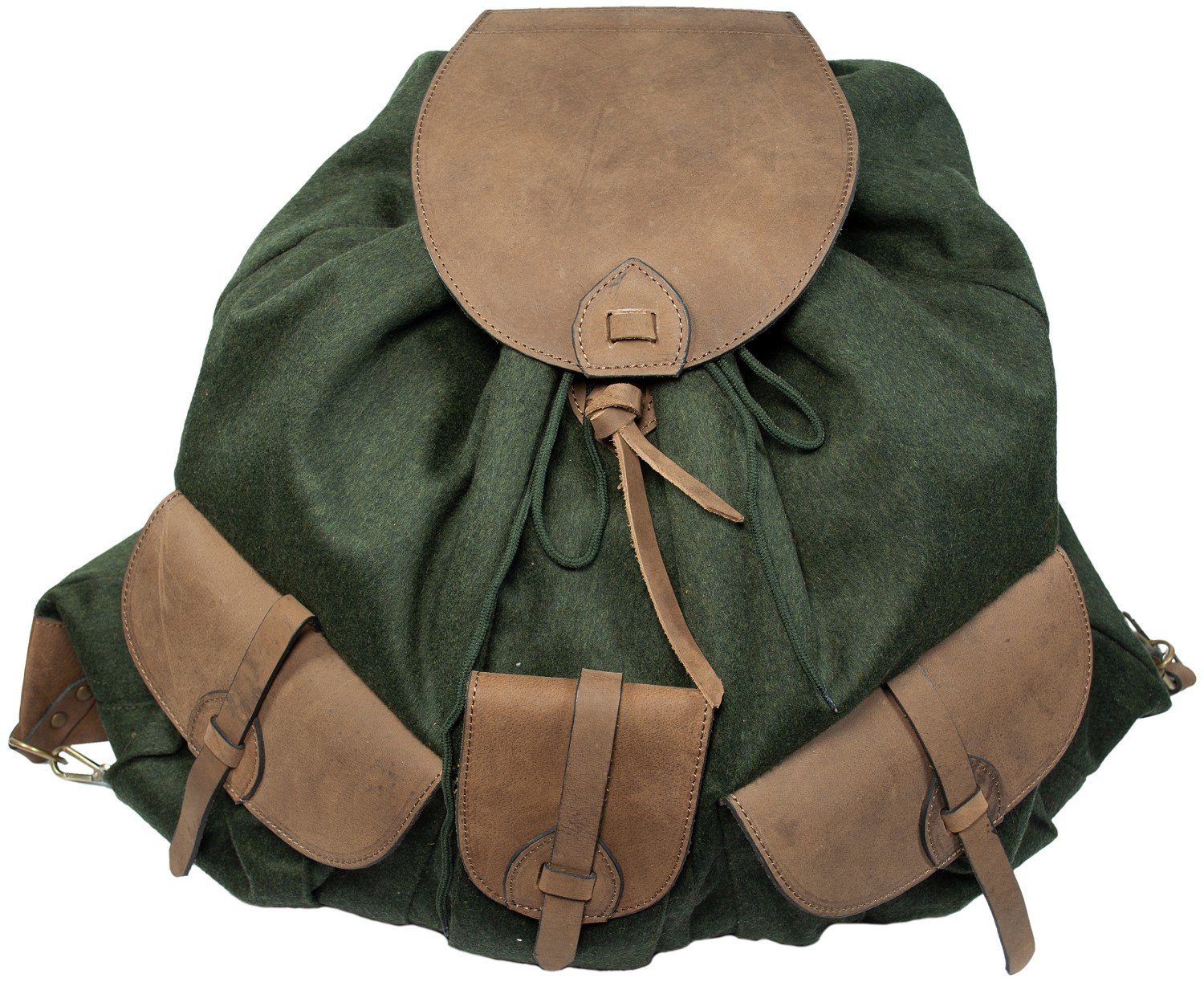 Hubertus® Hunting Trekkingrucksack Loden-Flüsterrucksack Jagdrucksack oliv Lodenrucksack von Oefele Jagd