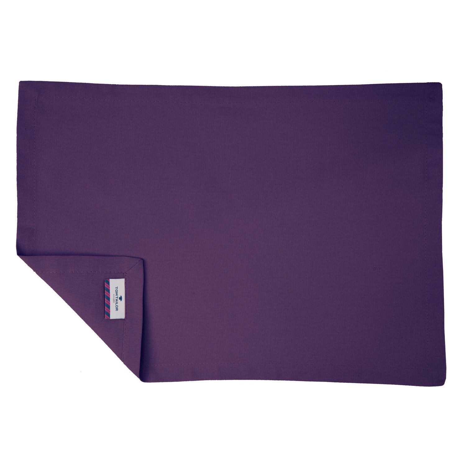 TOM TAILOR Platzset DOVE Tisch Set, (Spar-Set, 6-St), 35 x 50 cm in Brombeer