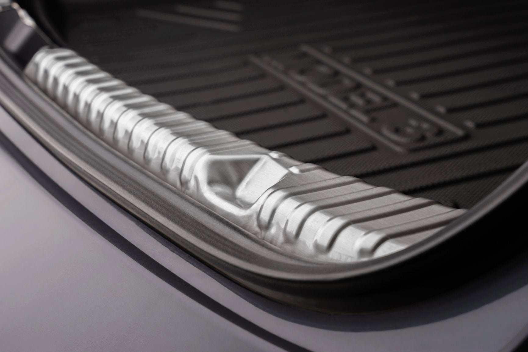 für Tesla Kofferraum Shop4EV Ladekantenschutz Model Schutzblenden das 3 silber