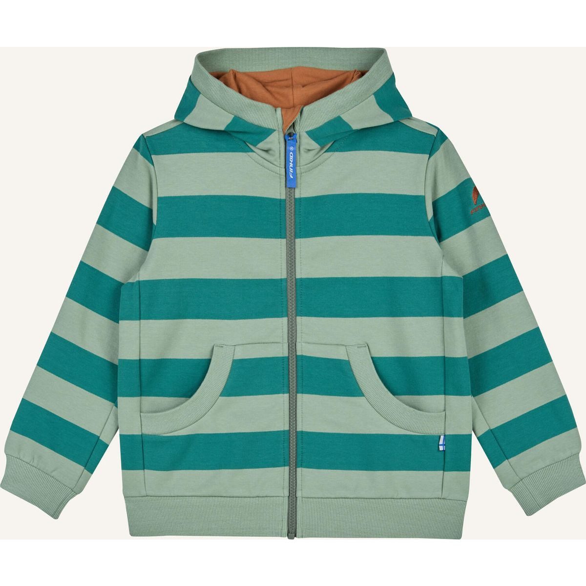 Finkid Outdoorjacke Laiva Diese Sweatjacke aus Biobaumwolle bietet Komfort und Stil für Kinder