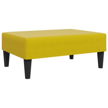 vidaXL Sofa 2-tlg. Sofagarnitur mit Kissen Gelb Samt