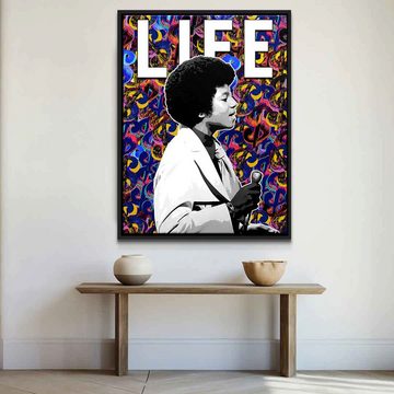 DOTCOMCANVAS® Leinwandbild Fond avec dollars, Leinwandbild Fond avec dollars Pop Art Grafitti hochkant Portrait