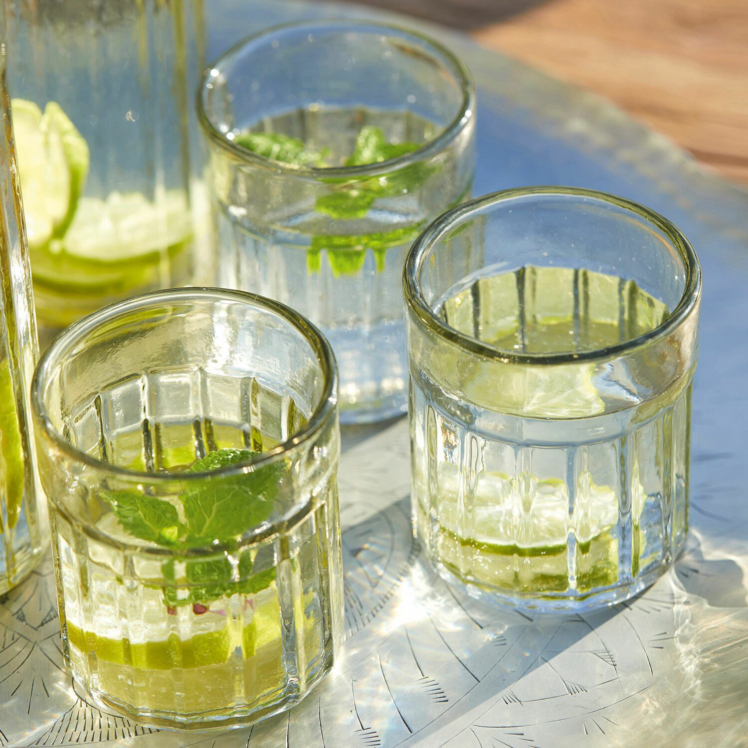 Mirabeau Glas Glas 6er Set Roseville klar, Glas