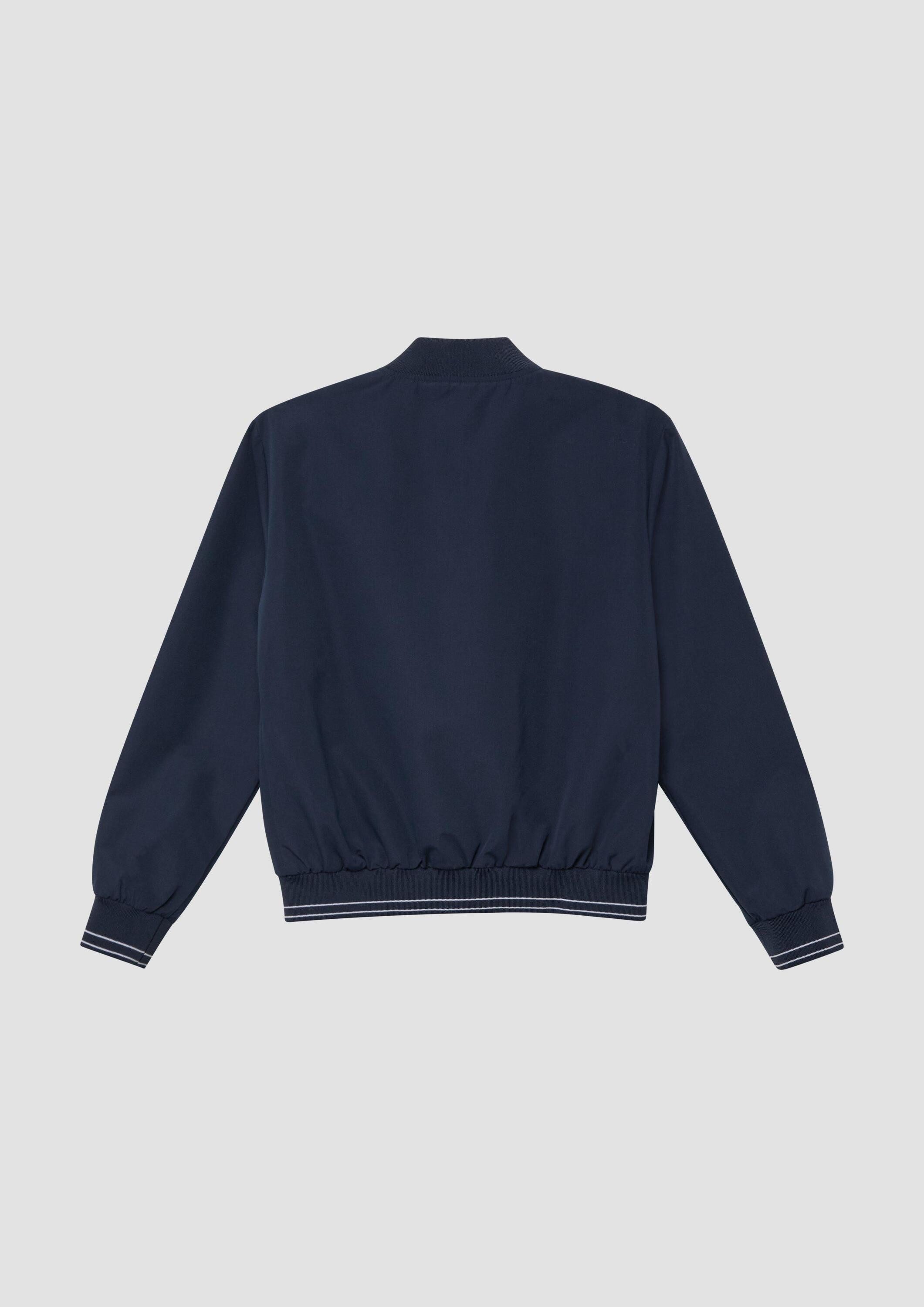 s.Oliver Funktionsjacke Indoor-Jacke Blouson mit Reißverschluss und Streifendetails